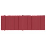 vidaXL Coussin de chaise longue rouge bordeaux 186x58x3cm tissu oxford