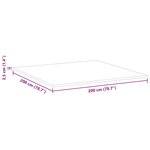 vidaXL Coussins de Matelas Blanc 200 x 200 cm