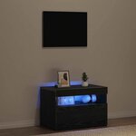 vidaXL Cabinet de chevet Chêne noir 60 x 35 x 40 cm Bois d'ingénierie