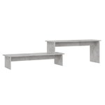 vidaXL Meuble TV Gris béton 180x30x43 cm Bois d'ingénierie