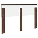 vidaXL Tête de lit Chêne brun 140 cm Bois d'ingénierie