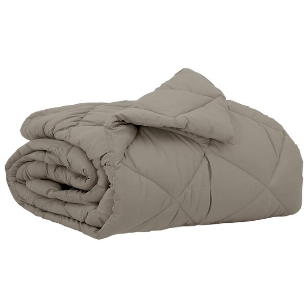 vidaXL Duvet d'été simple Gris clair 220 x 135 cm Microfibre