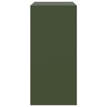 vidaXL Buffet vert olive 67x39x83 cm acier