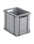 (BAC PLASTIQUE) Bac plastique multi-usages poignées fermées 800 x 600 x 120mm