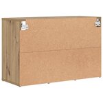 vidaXL Cabinet à chaussures avec étagère avec stockage chêne artisanal 103x30x51 cm
