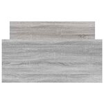 vidaXL Cadre de lit avec tête de lit Sonoma gris 80 x 200 cm