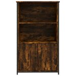 vidaXL Buffet haut chêne fumé 62x32x103 5 cm bois d'ingénierie