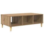 vidaXL Table basse Chêne artisanal 102 x 55 x 35 cm Bois d'ingénierie