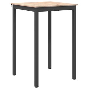 vidaXL Table de bar Naturel 110 x 55 x 105 cm Bois de pin massif