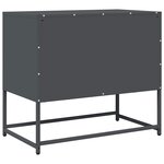 vidaXL Meuble TV anthracite 68x39x60 5 cm acier laminé à froid
