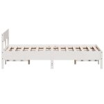 vidaXL Cadre de lit sans matelas blanc 160x200 cm bois de pin massif