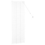 vidaXL Store de Fenêtre avec des rideaux Manuel Blanc Aluminium