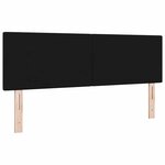 vidaXL Tête de Lit LED avec des lumières à LED Noir 144 cm tissu