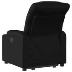 vidaXL Fauteuil inclinable Noir Similicuir