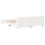 vidaXL Cadre de lit sans matelas blanc 150x200 cm bois de pin massif