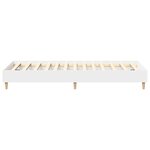 vidaXL Cadre de lit sans matelas blanc 75x190 cm bois d'ingénierie
