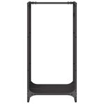 vidaXL Portant de bois chauffage noir 40x30x80 cm