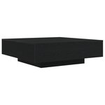 vidaXL Table Basse Chêne noir 100 x 100 x 31 cm Bois d'ingénierie