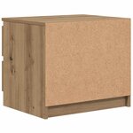 vidaXL Tables chevet 2Pièces chêne artisanal 50x40x43.5cm bois ingénierie