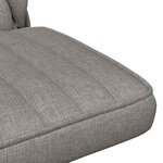 vidaXL Chaise pivotante de bureau Gris clair Tissu