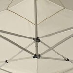 vidaXL Tente de réception pliable avec parois Aluminium 2x2 m Crème