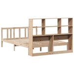 vidaXL Lit bibliothèque sans matelas 120x200 cm bois de pin massif
