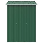 vidaXL Abri de stockage pour jardin Métal Vert 204 x 132 x 186 cm