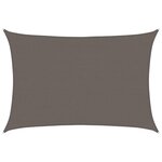 vidaXL Parasol en PEHD rectangulaire 4 x 6 m Anthracite