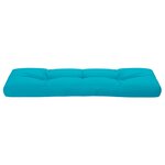 vidaXL Coussin de palette turquoise 120x40x12 cm tissu