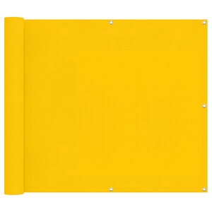 vidaXL Écran de balcon 100 x 600 cm Tissu Oxford Rectangulaire Jaune