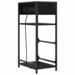 vidaXL Cabinet de chevet Chêne noir 40 x 27 x 76 cm Bois d'ingénierie