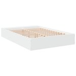 vidaXL Cadre de lit blanc 160x200 cm bois d'ingénierie