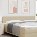 vidaXL Tête de lit LED avec des lumières à LED Vert gris 200 cm tissu