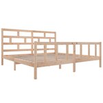 vidaXL Cadre de lit sans matelas bois massif 200x200 cm