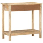 vidaXL Table console 80x35x74 cm Bois de manguier massif
