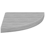 vidaXL Étagères d'angle murales 4 Pièces Gris béton 35x35x3 8 cm MDF