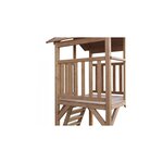 AXI Beach Tower avec Nid Roxy Balancoire Marron Toboggan Blanc