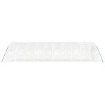 vidaXL Serre avec cadre en acier blanc 50 m² 10x5x2 3 m