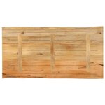 vidaXL Dessus de table 120x60x3 8 cm bord vivant bois massif manguier
