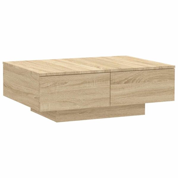 vidaXL Table basse chêne sonoma 90x60x31 cm bois d'ingénierie