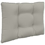 vidaXL Coussin de canapé d'extérieur 2 Pièces Gris Polyester
