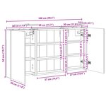 vidaXL Ensemble de Meubles de Salle de Bain 3 Pièces 100 x 10 5 x 50 cm