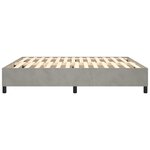 vidaXL Cadre de lit sans matelas gris clair 160x200 cm velours
