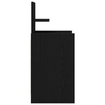 vidaXL Tables de chevet avec 2 tiroirs 2 Pièces chêne noir 38x34x80 cm
