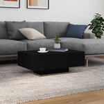 vidaXL Table Basse Chêne noir 85 x 55 x 31 cm Bois d'ingénierie