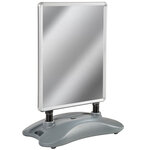Tectake Panneau publicitaire double face A1 avec base lestable