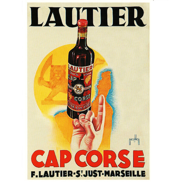 Carte postale rétro cap corse