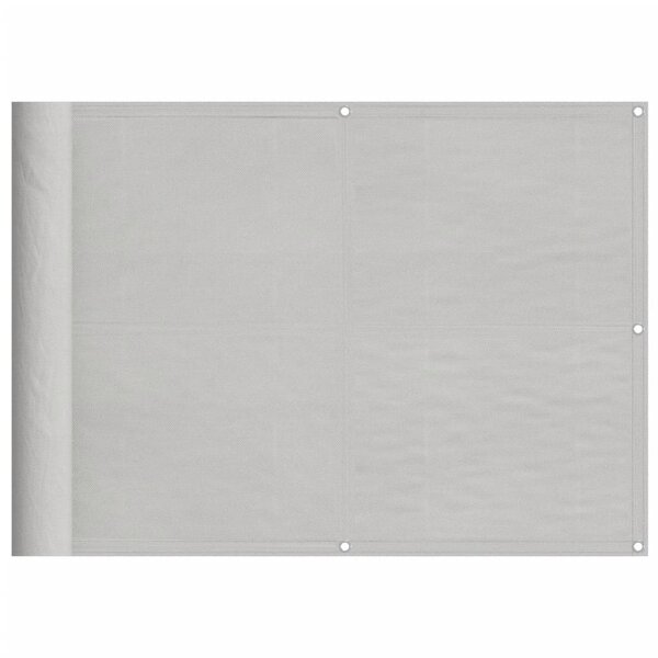 vidaXL Écran de balcon gris clair 75x1000 cm 100  polyester oxford