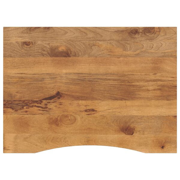 vidaXL Dessus de bureau avec courbe 110x80x2 5 cm manguier massif brut