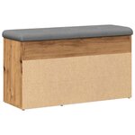vidaXL Banc à chaussures chêne artisanal 82x32x45 5 cm bois ingénierie